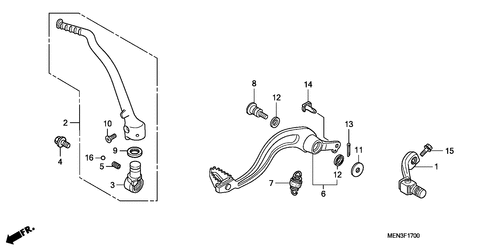  Pedal/ Kickstarter-arm