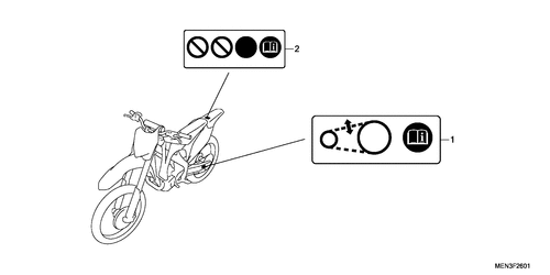  Caution Label (crf450ra/ B)