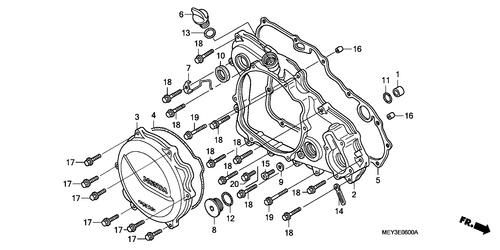  Couvercle D. De Carter Moteur