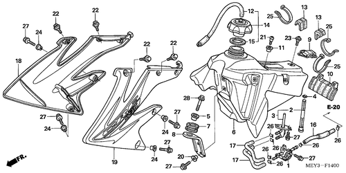  Kraftstofftank (crf450x5,6,7)