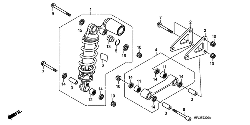  Rear Cushion (cbr600rr)