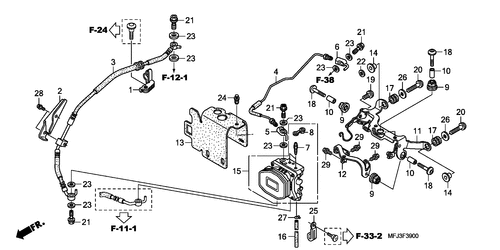  Hintere Ventileinheit (cbr600ra)