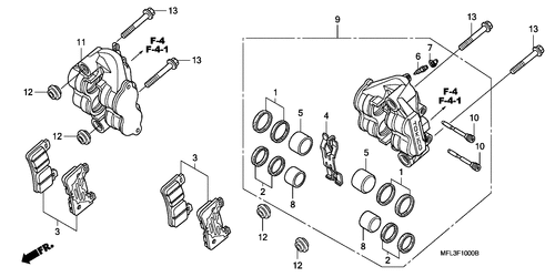  Front Brake Caliper