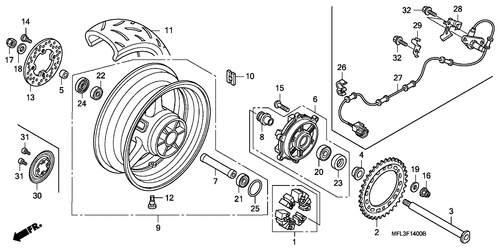  Rear Wheel