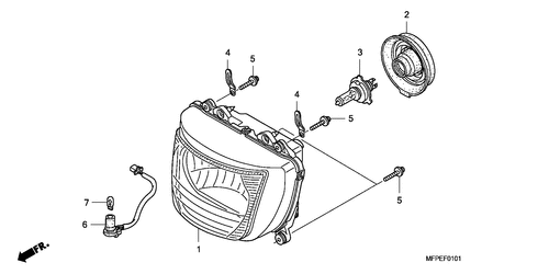  Faro Delantero (cb1300sa)