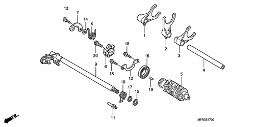  Gearshift Drum