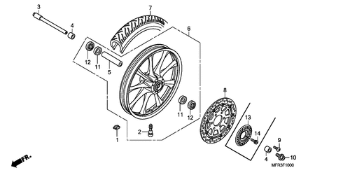  Rueda Delantera