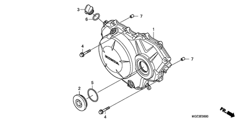  Panneau Carter-moteur D.(vfr1200f)