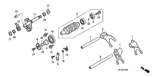  Gearshift Drum