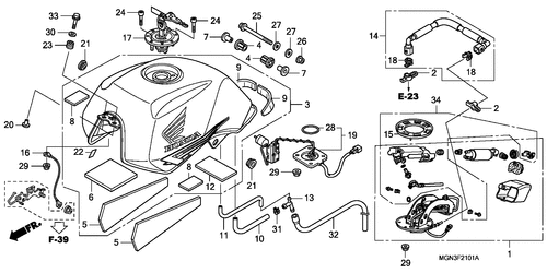  Tanque De Combustible/ Bomba De Combustible (cbf600n/ Na)