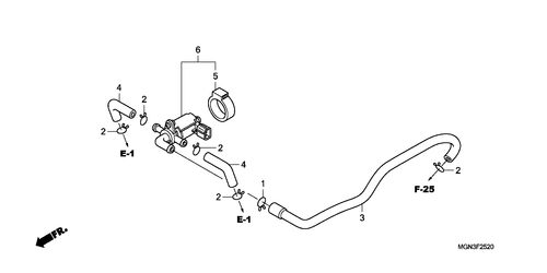  Commande Injection D'air Soupape