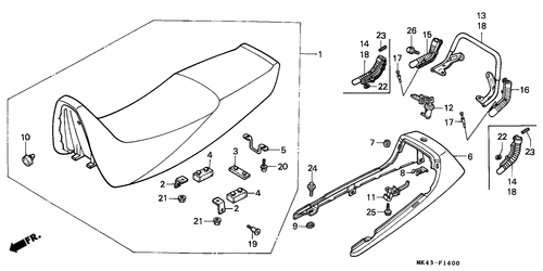  Seat/ Rear Cowl