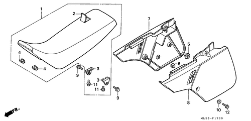  Sitz/ Seitenabdeckung (cr500rl)