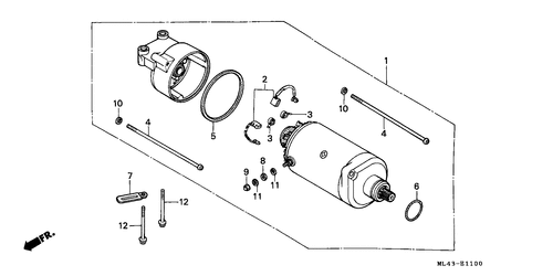  Motor De Arranque (cb350sg/ Cb450sg)