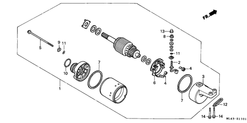  Motor De Arranque (cb450sj)