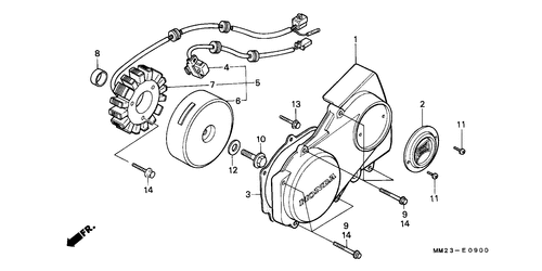  Left Crankcase Cover/  Generator