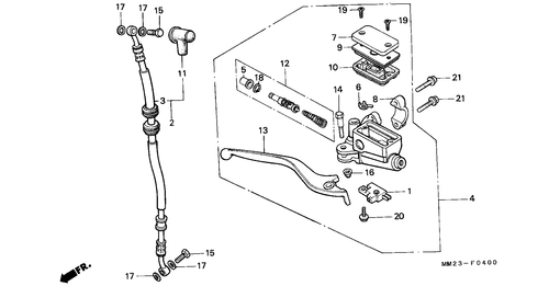  Front Brake Master Cylinder