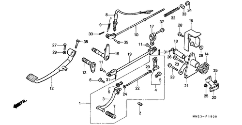  Brake Pedal/ Change Pedal
