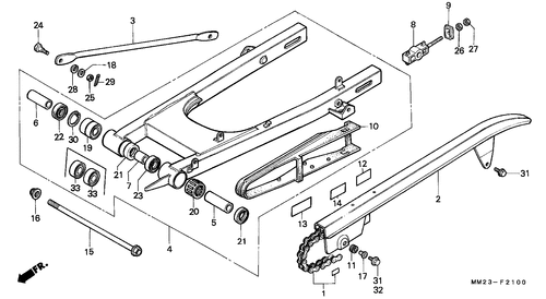  Swing Arm/ Chain Case