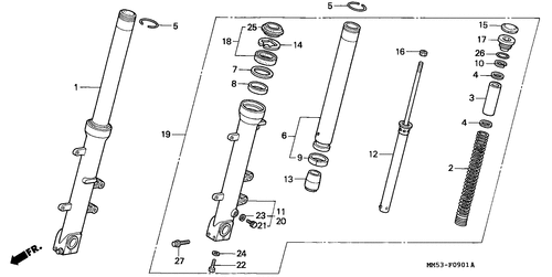  Gabel, Vorne (cbr1000fk)