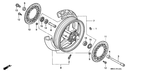  Rueda Delantera (cbr1000fk)