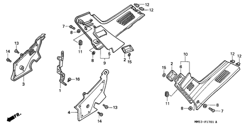  Cubierta Lateral (cbr1000fk)