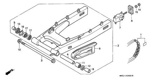  Swingarm (cbr1000fh/ Fj/ Fm)