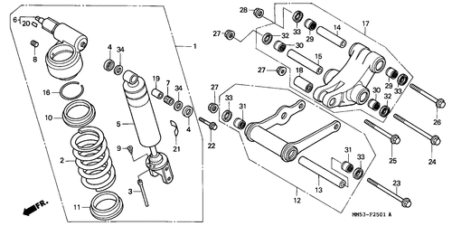  Kissen, Hinten (cbr1000fk)