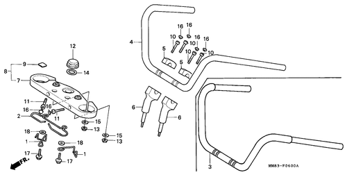  Handle Pipe/ Top Bridge