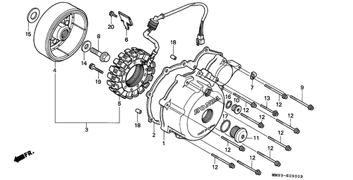  Left Crankcase Cover/  Generator