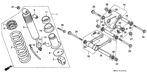  Rear Cushion (xl600vh/ Vj)