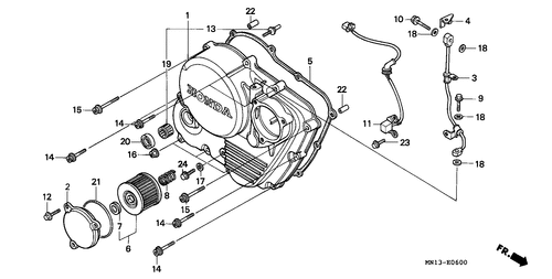  Panneau Carter-moteur D.