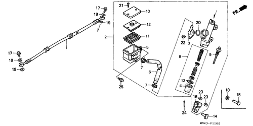  Rear Brake Master Cylinder