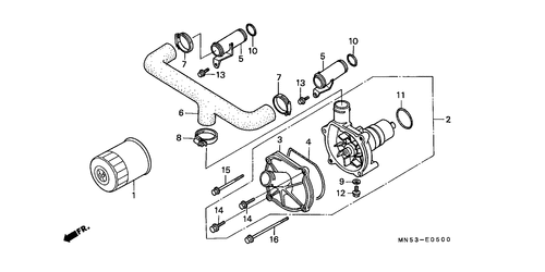  Oil Filter/ Water Pump