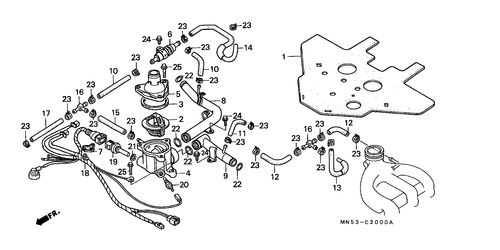  Wasserrohr/ Thermostat (gl1500j/ K)