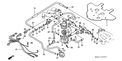  Wasserrohr/ Thermostat (gl1500an/ Sen)