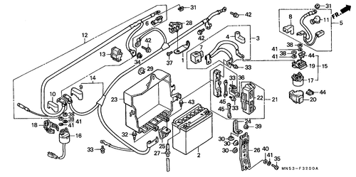  Batterie (gl1500j/ K)