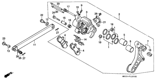  Hinterrad-bremssattel