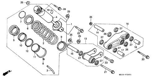 Kissen, Hinten (cbr500fk/ Fl/ Fm)
