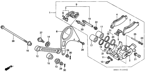  Hinterrad-bremssattel