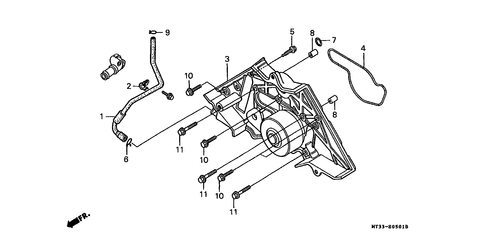  Water Pump (st1100n/ P/ R/ An/ Ap/ Ar)