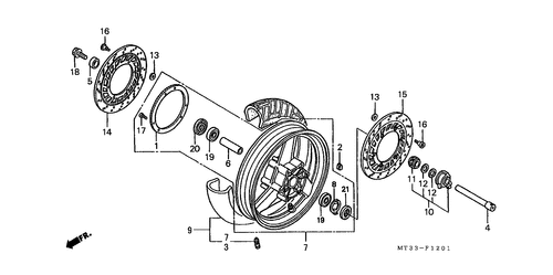  Vorderrad (st1100an/ Ap/ Ar)