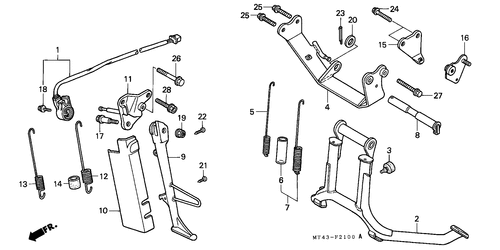  Staender (vfr750fl/ Fm/ Fn/ Fp)