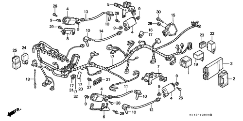  Kabelbaum (vfr750fl/ Fm/ Fn/ Fp)