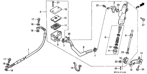  Rear Brake Master Cylinder