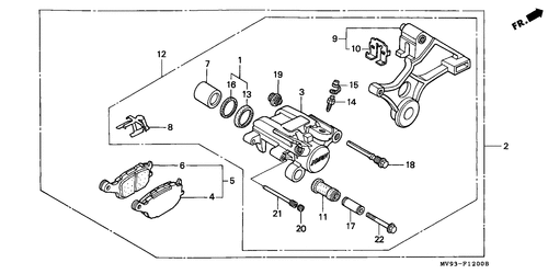  Rear Brake Caliper