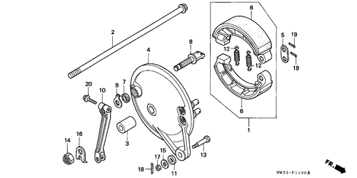  Hauptbremse, Hinten Zylinder (cb750)