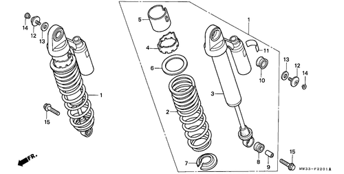  Almohadilla Trasera (cb750f2)