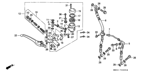  Frechts Brake Master Cylinder