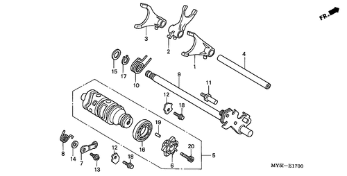  Gearshift Drum